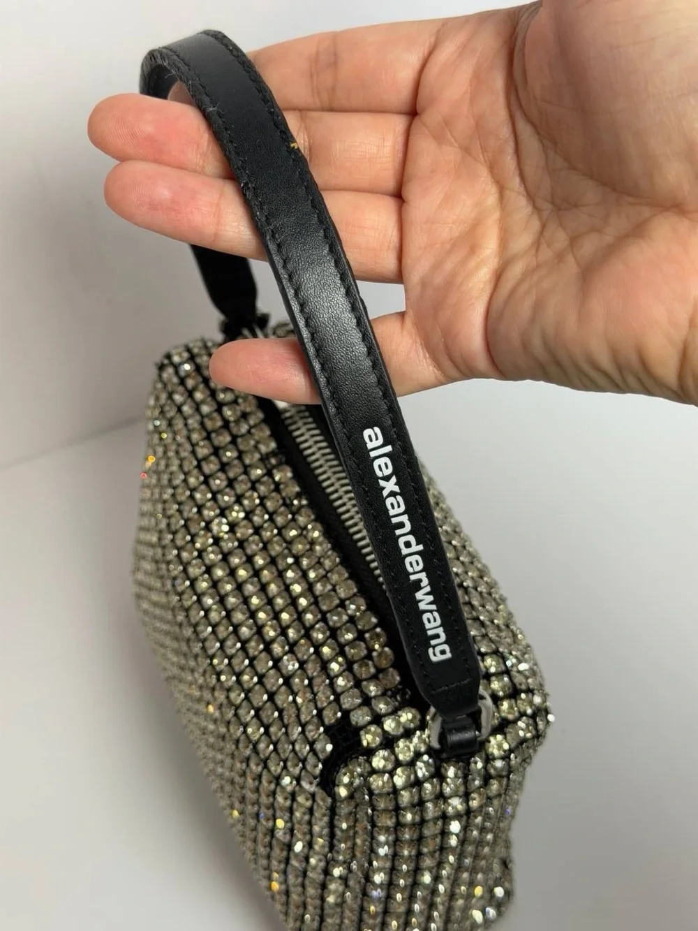 Alexander Wang Heiress Pouch Shimmer Evening Bag